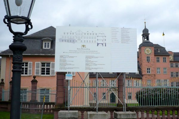 Baubeginn Schloss Schwetzingen