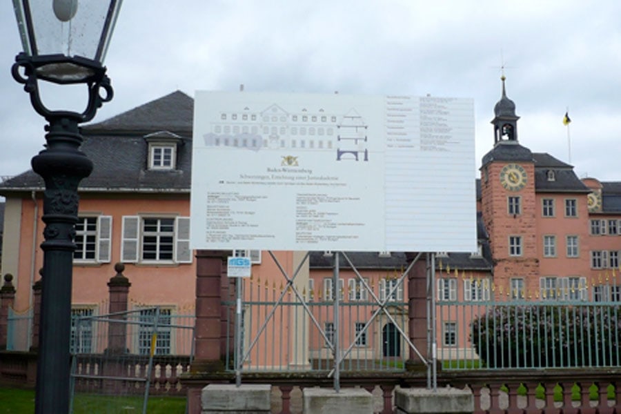 Baubeginn Schloss Schwetzingen