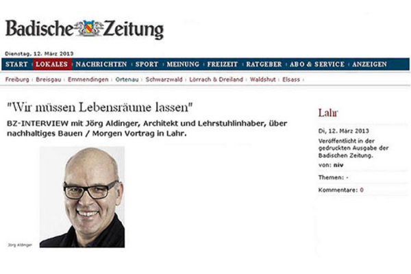 ARtikel Badische Zeitung