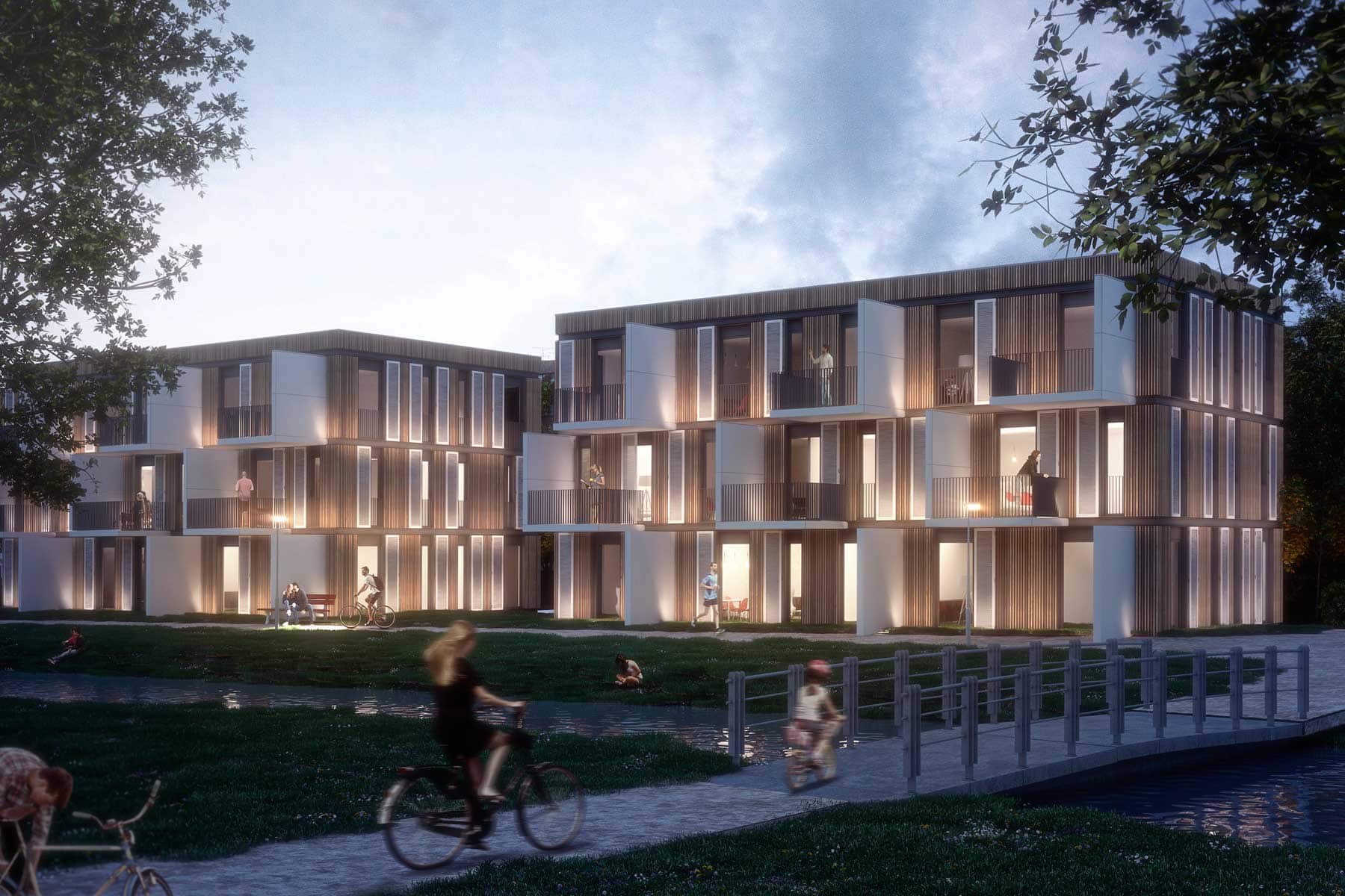 Wohnraum für Alle - Wohnhaus Green Hybridbauweise