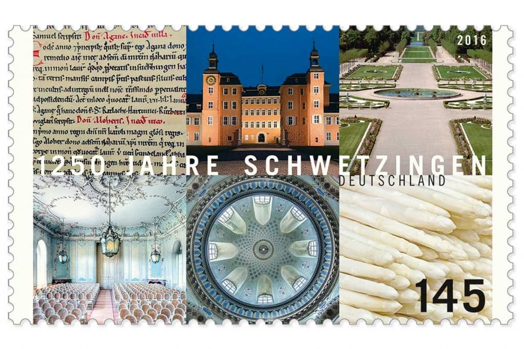 Briefmarke – 1250 Jahre Schwetzingen