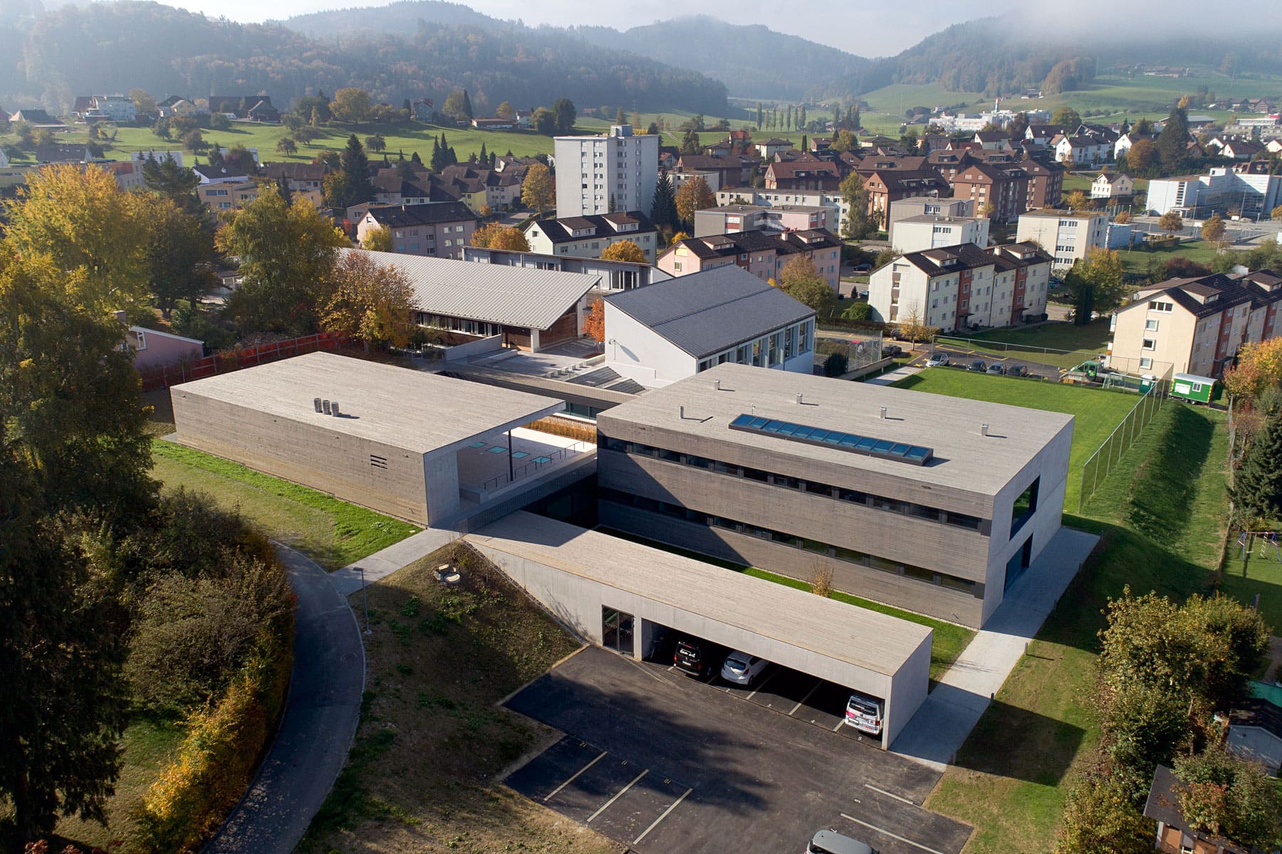 Heilpädagogische Schule Flawil Luftaufnahme