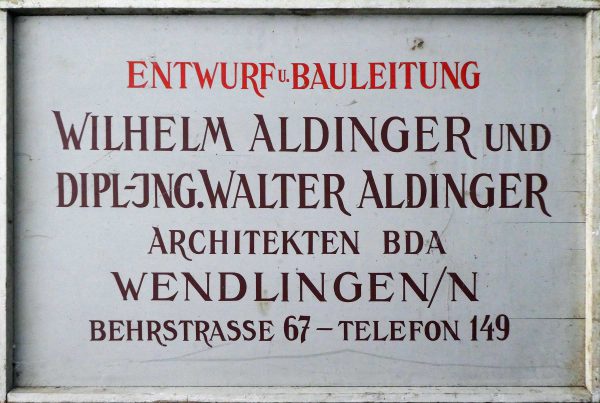 Walter Aldinger Bauschild