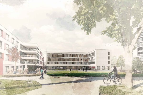 Entwurf von Aldinger Architekten für ein Pflegewohnheim im Rahmen von "Der Hospital" in Biberach
