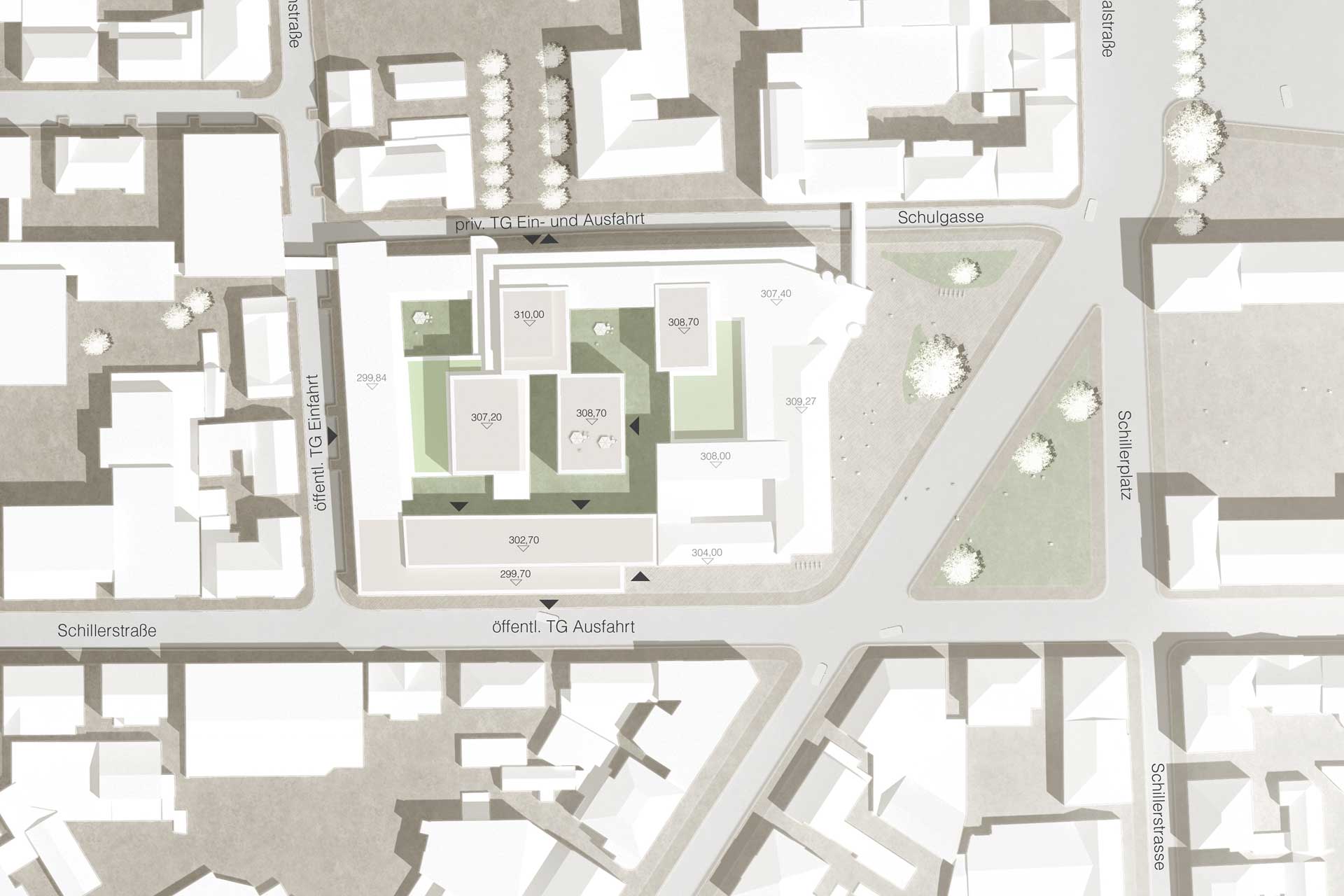 Erweiterungsbau Sparkasse Ludwigsburg Bebauungsplan