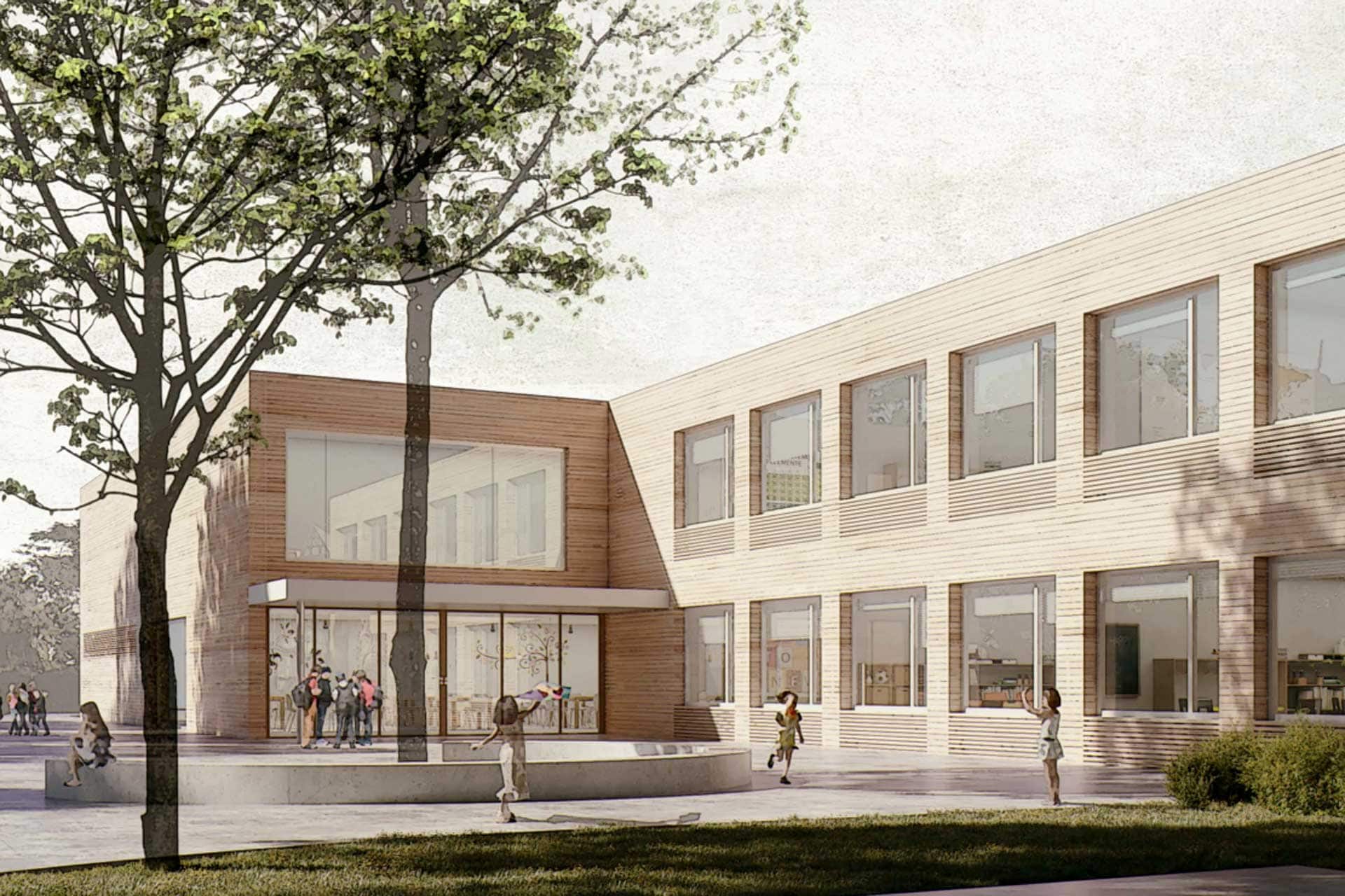 Ansicht Entwurf Grundschule Schorndorf