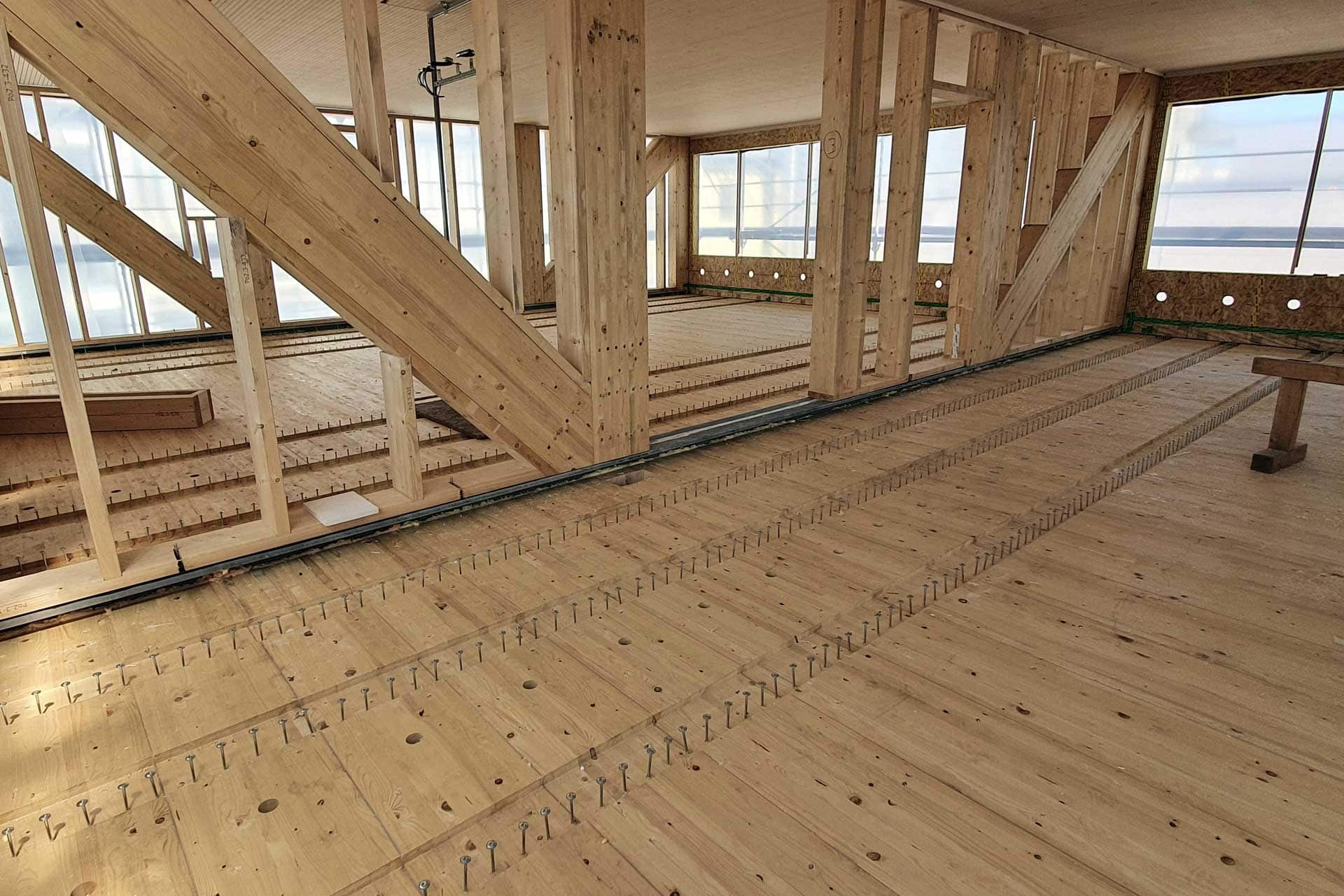 Rathaus Wendlingen, Holzkonstruktion, Aldinger-Architekten