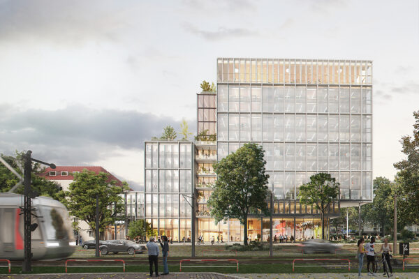 3.Preis, Hochhaus Düsseldorf, Aldinger Architekten