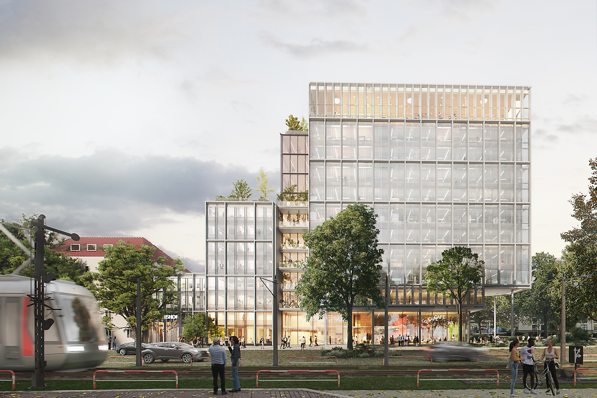 3.Preis, Hochhaus Düsseldorf, Aldinger Architekten