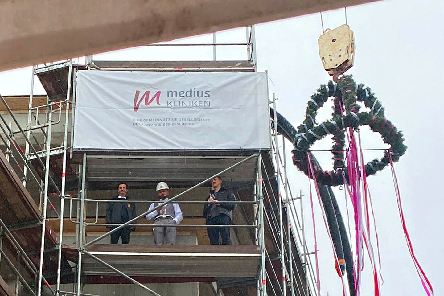 Richtfest Medius Esslingen